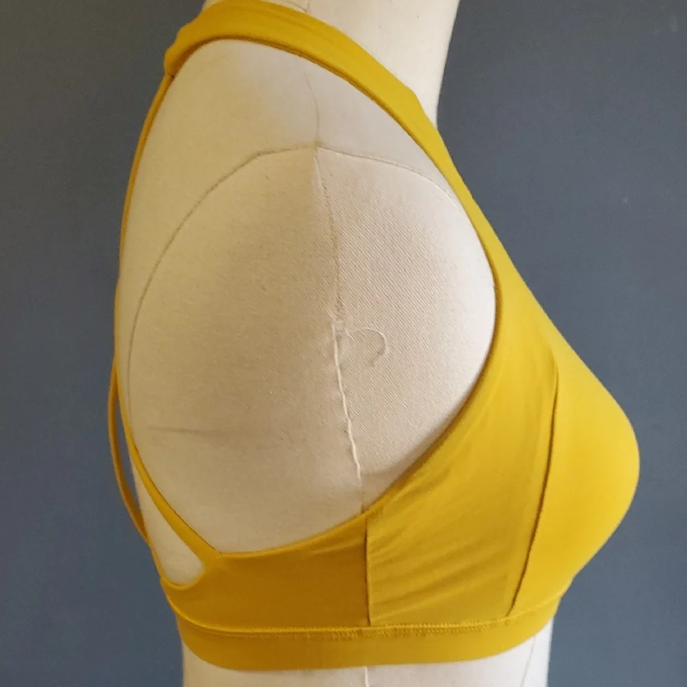 lululemon athletica Yellow Sports Bra Sz 4